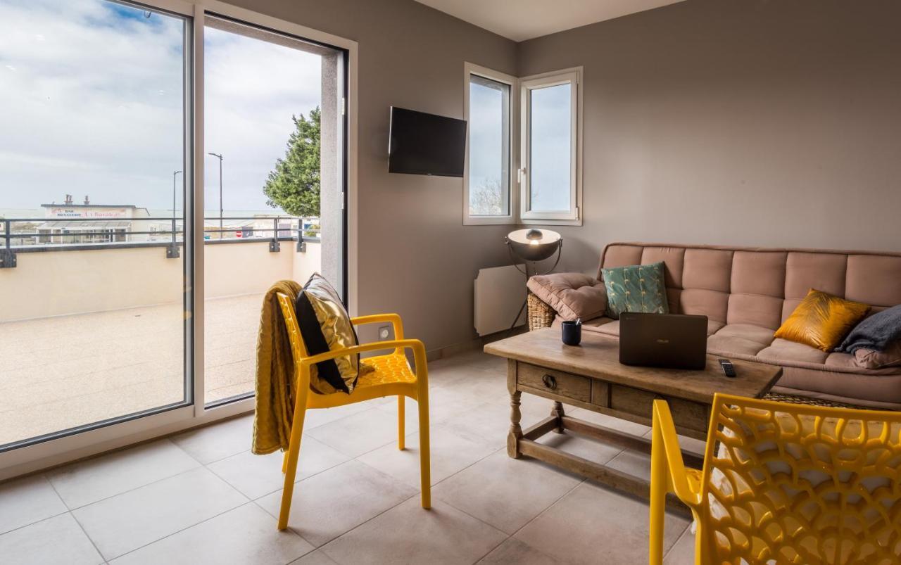 Tribord, Appt Avec Terrasse Et Vue Mer, Parking Saint-Come-de-Fresne Exterior photo